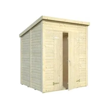 Zahradní domek Zahradní domek 3,1 x 3,1 m, 16mm, rovná / pultová střecha (Levný zahradní domek dřevěný 3,1 x 3,1 m, 16mm, rovná / pultová střecha)