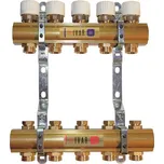 IVAR Sestava rozdělovač/sběrač CS 553 D - bez skříně - 1"xEK; 10cestný; mosaz (553678)