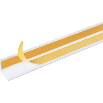 Stavební profil L profil, plast bílý, 20x20x1mm, 2,6m