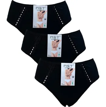Dámské spodní prádlo MST CLUB Selena bavlněné kalhotky-MST 3606 (balení/1ks) Barva: Černá, Velikost: XL/XXL