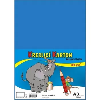 Karton Karton kresl. A3/180g, světle modrý