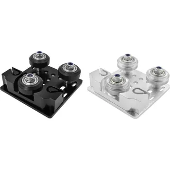 Příslušenství k 3D tiskárně Vozík pro profily 20x20 mm s drážkou pro řemen GT2 Černá