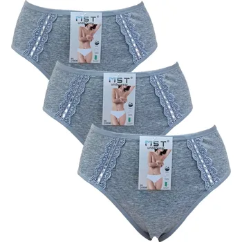 Kalhotky MST CLUB Selena bavlněné kalhotky-MST 3606 (balení/1ks) Barva: Šedá, Velikost: M/L