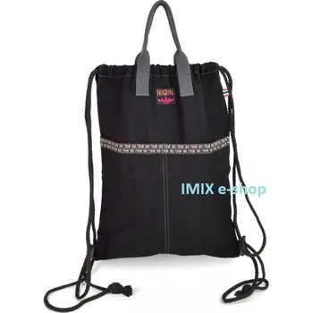 Městský batoh Látkový batůžek, bavlněný vak na záda - VÍCE BAREV - Černá