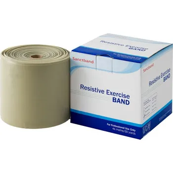 Cvičební guma Sanctband, 45,5 m, mocca, super silná