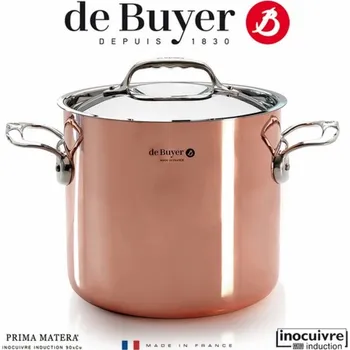 Hrnec De Buyer Prima Matera Saucepot copper/steel extra high 20cm ind