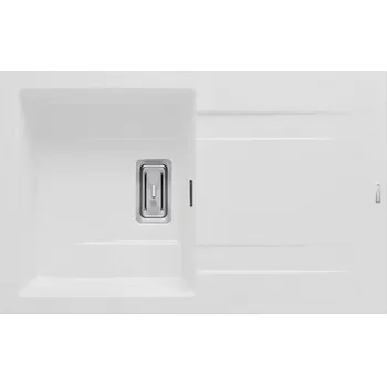 Nerezový dřez Casarredo Pyragranitový dřez KARTESIO 1B 1D (79x50) snow