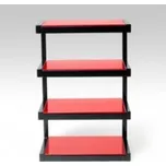 Hi-Fi stolek / Norstone:Esse Hifi / Black / Red Glass