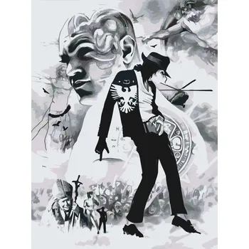 Malování podle čísel - Michael Jackson Velikost: 40x60cm, Rámování: Pouze srolované plátno