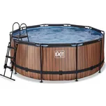 Bazén Exit ø360 x 122 cm s filtrací Moderní design, kovová konstrukce, filtrace, schůdky