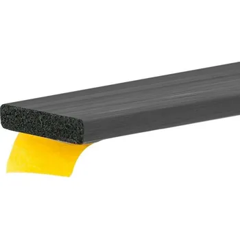 Stavební výplň Onpira Samolepicí pryžová páska / dveřní těsnění Rozměr: 10x3 mm, Model: Obdélník Černá