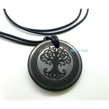 Přívěsek Šungitový přívěšek z Karélie velký - Strom života