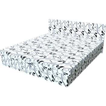 Postel Dvoupostel Maka Bílá 200 × 180 cm lamelová