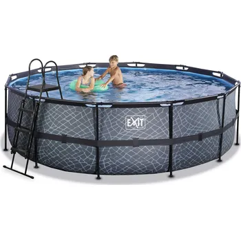 Bazén Bazén Exit ø450 x 122 cm s filtrací Moderní design, kovová konstrukce, filtrace, schůdky