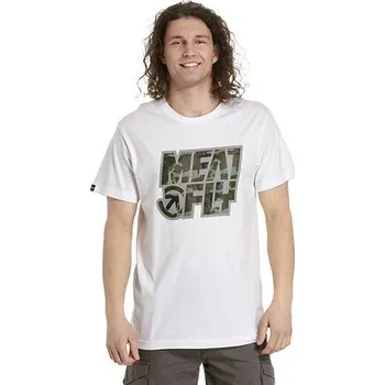Pánské tričko Meatfly pánské tričko Repash White | Bílá | Velikost M | 100% bavlna