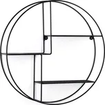 Černá patrová kovová police 55 cm Across – Kave Home ID_1302234