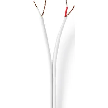 Audio kabel NEDIS Kabel RCA | 2x 0,15 mm2 | 100 m | Páska | Bílý