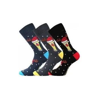 Pánská móda PIVoXX vánoční pivní ponožky Voxx - SKLENICE (VoXX ponožky PIVOXX)