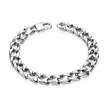 Náramek Pánský ocelový náramek, tl. 9 mm