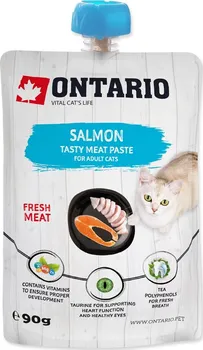 Pamlsek pro kočku Ontario Salmon Fresh Meat Paste 90 g