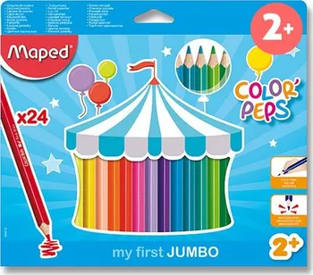 Pastelka Maped Color'Peps Jumbo trojhranné 24 ks