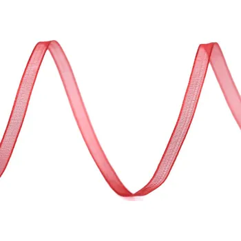 Monofilová stuha šíře 3 mm POL, barva Červená