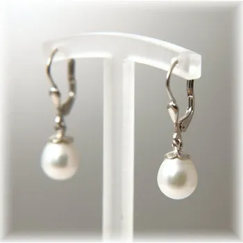 Náušnice bílé zlato 6,5-7mm