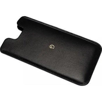 Pouzdro na mobilní telefon Kožený obal na iPhone SE 2020 černá Nero