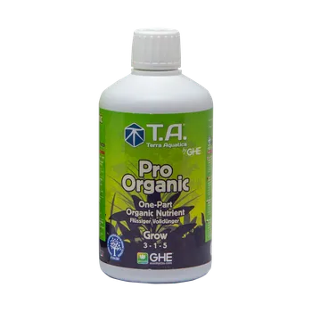 Hnojivo T.A. Pro Organic Grow (BioThrive) 500ml (Pro Organic Grow maximalizuje vegetativní růst rostlin. Tento produkt dodává rostlinám živiny, které stimulují zdravý vývoj kořenů a listů.)