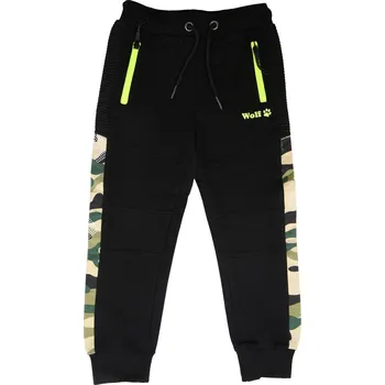 Sportovní chlapecké tepláky Wolf T2177B vel. 98,104 černé