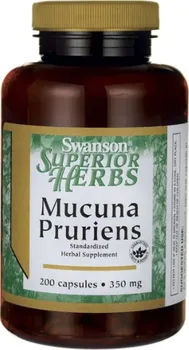 Přírodní produkt Swanson Mucuna Pruriens 350 mg 200 cps.