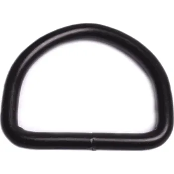 Kovový polokroužek černý, šíře 16 mm