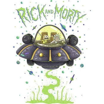Plakát Plakát, Obraz - Rick a Morty - Vesmírná loď
