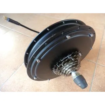 Elektrokolo Elektromotor 1000W/48V s přímým náhonem do ZADNÍHO kola pro DISKOVÉ nebo čelisťové brzdy, včetně řídící jednotky a akcelerátoru - STANDARDNÍ řídící jednotka s otočným akcelerátorem