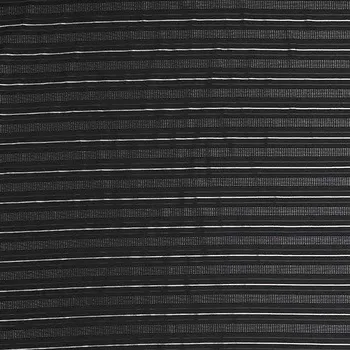 Košilovina 10142 černá, stříbrný pruh, š.150