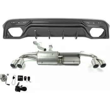 Auto-moto Sportovní výfuk celonerez ULTER SPORT - ALFA ROMEO Stelvio 16- duplex 2x90mm soundbox