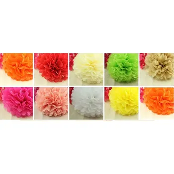 Party dekorace Papírové květinové koule Pom-poms 15cm Sada 10 kusů (Sada 10 kusů )