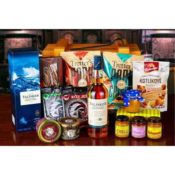 Dárkový potravinový koš Darbox - Exkluzivní bedna s páčidlem Taliskér