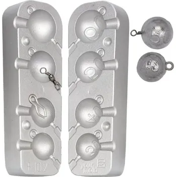 Forma na odlévání FORMA NA OLŮVKA KOULE 30-60G (Forma na olovo F-102)