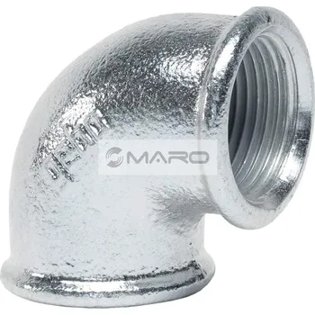 rozdělovač topení GEBO Koleno pozinkované 90° č.90 FF 1/2", 90-4V