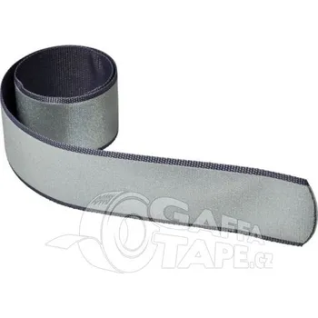 Polyesterový reflexní pásek, samonavíjecí, šedý