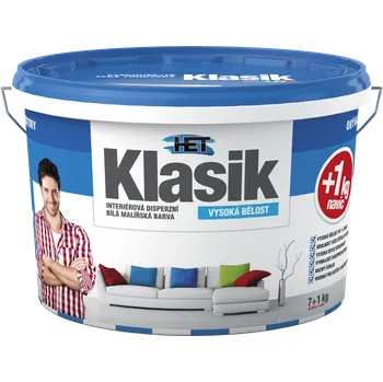 barva na zeď HET Klasik bílá