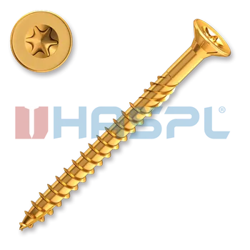 Vrut Konstrukční vrut 3,5x30 TX 15 zápustná hlava zinek žlutý (1000 ks/bal) TORX