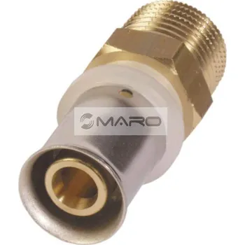 Fitinka Deltatop Přechod lisovací s vnějším závitem AG 20 x 1/2", 712200