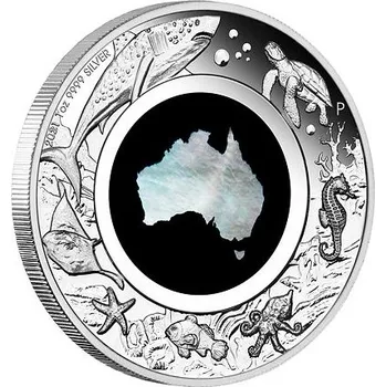Stříbrná mince 1 Oz Great Southern Land 2021 Mother of Pearl Coin PROOF