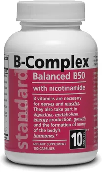 Natural Vitamin B-Complex 50 mg 100 cps.