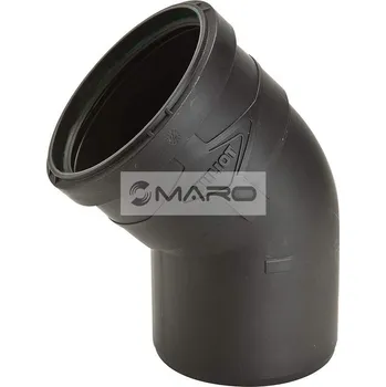 Instalatérský materiál Huliot Ultra Silent Koleno odpadní USB tiché 45° 110 mm, 7070040470