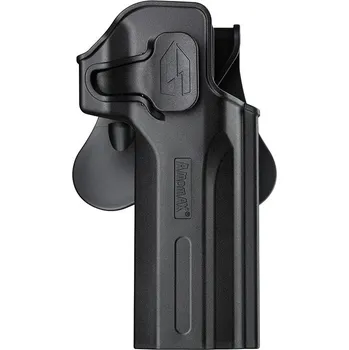 Sportovní střelba Amomax Opaskové polymerové pouzdro pro pistole Desert Eagle - černé