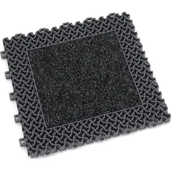 Rohožka Šedá plastová zátěžová modulová rohož Modular 9900 - Aqua 95 - 30x30x2,19cm 81111122