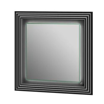 Koupelnový nábytek Lavedo Treviso Black 80 koupelnové zrcadlo s LED osvětlením